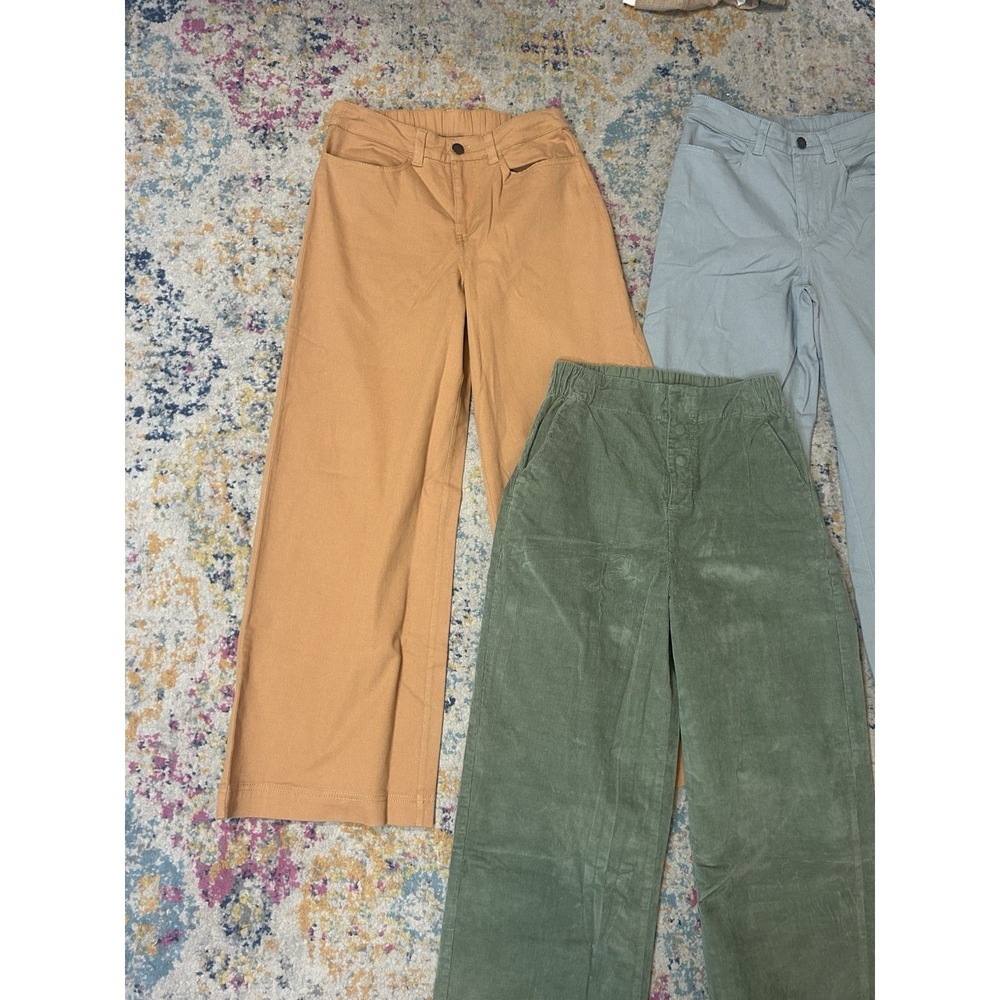 Pact Women Small Bundle Of 3 Wide Leg Pants Organic Cotton Modern Corduroy - Picture 4 of 16